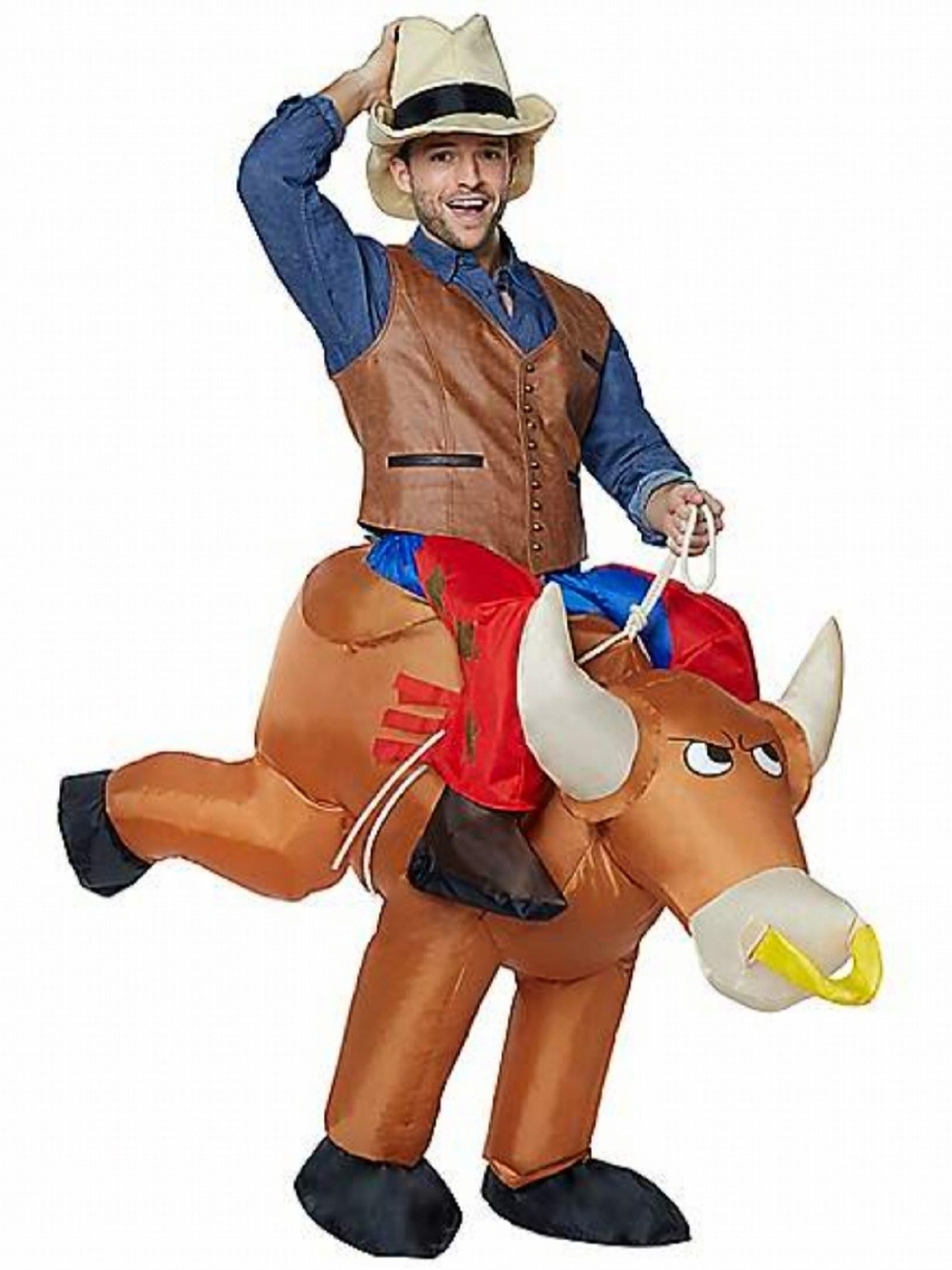 Inflatable Rodeo Bull Rider Costume